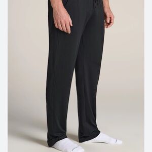 American Twll Black‎ thermal textured Wide-Leg mens  lounge  Pants MT